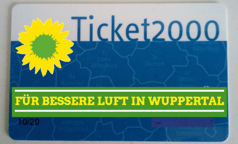 Kostenloses Ticket 2000 für bessere Luft in Wuppertal