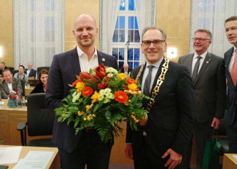 Marc Schulz zum  GRÜNEN Bürgermeister gewählt