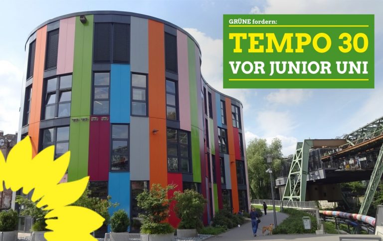 GRÜNE fordern Tempo 30-Strecke vor der Junior Uni!